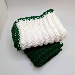 💞2/$20 HAND CRAFTED Crocheted All Purpse 100% Cottn Reusble Bath or Dish Cloths